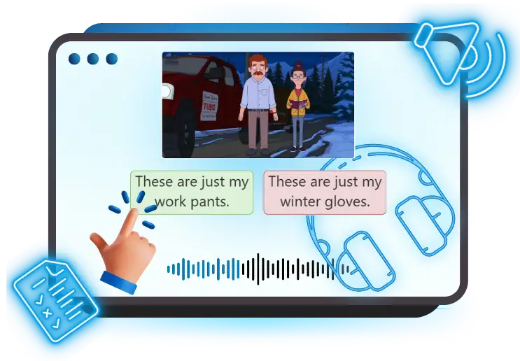 English lessons screenshot